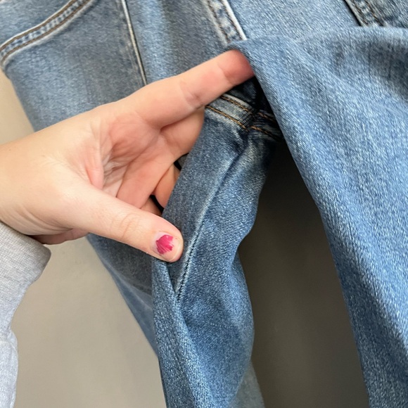 Pilcro and the Letterpress Blue Cropped Jeans with Red Trim - Picture 9 of 10